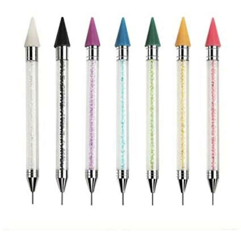 Dual Ended Wax Nail Rhinestones Picker Pencil Nail Art Design